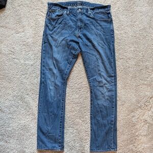 Polo Ralph Lauren Jeans Mens 36x34 Blue Medium Wash Straight Leg Denim Cotton